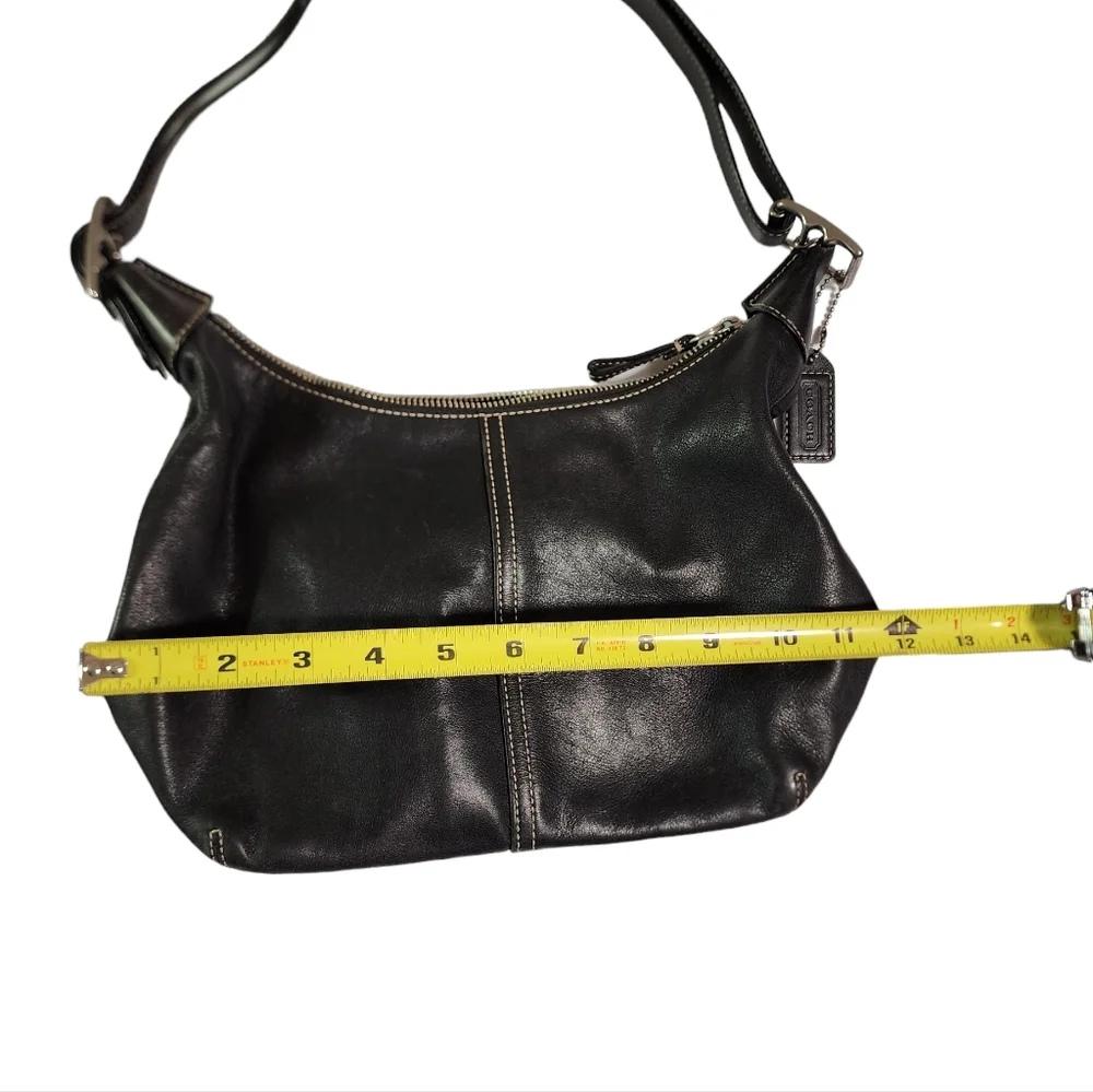 Coach Black Leather Hobo Bag - Picture 10 of 10